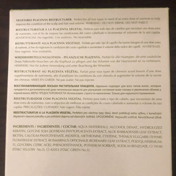 Salerno cosmetics vegetable placenta reconstructer - Picture 2 of 3